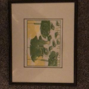 5x7 framed picture of frogs